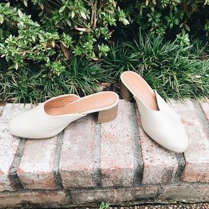 Creamy White Mules